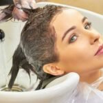 Hair coloring in salon